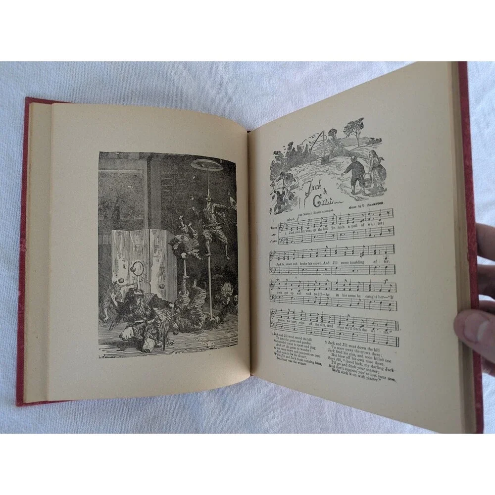 Antique Christmas Santa Claus Story Picture Book M.A. Donohue VTG Christmas Rare
